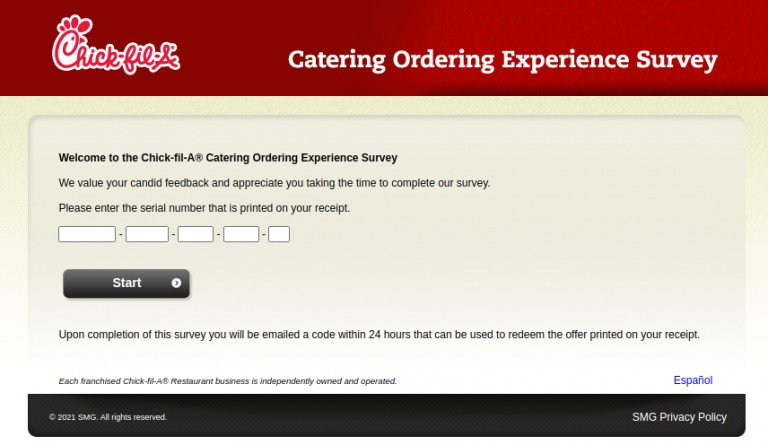 Chick fil A Survey