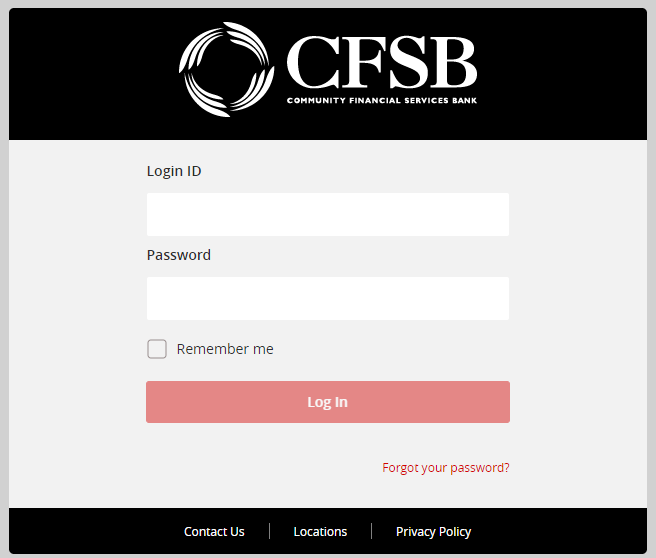 community financial service bank login