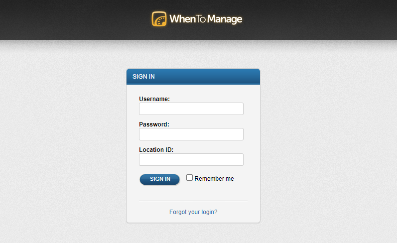 when to manage login